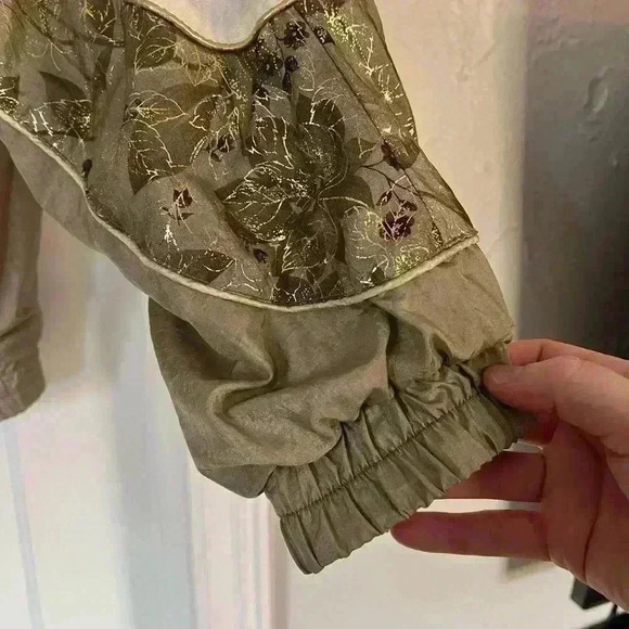 Vintage 1980s Floral Cabin Creek All Over Print Full Zip Windbreaker Jacket - Picture 7 of 10